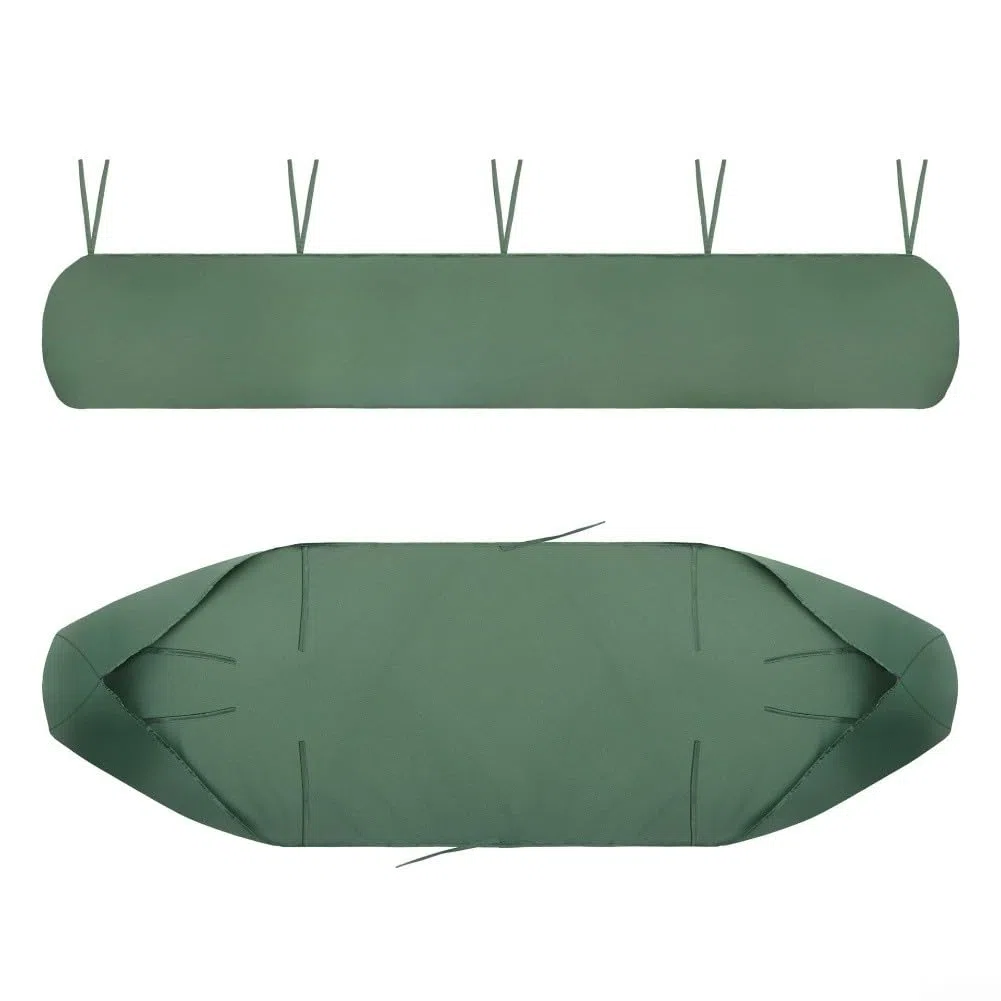 Cubierta para toldo de patio, 210D, impermeable, para jardín, exterior, terraza, retráctil, persiana, cubierta protectora para el sol, color verde (4 m)