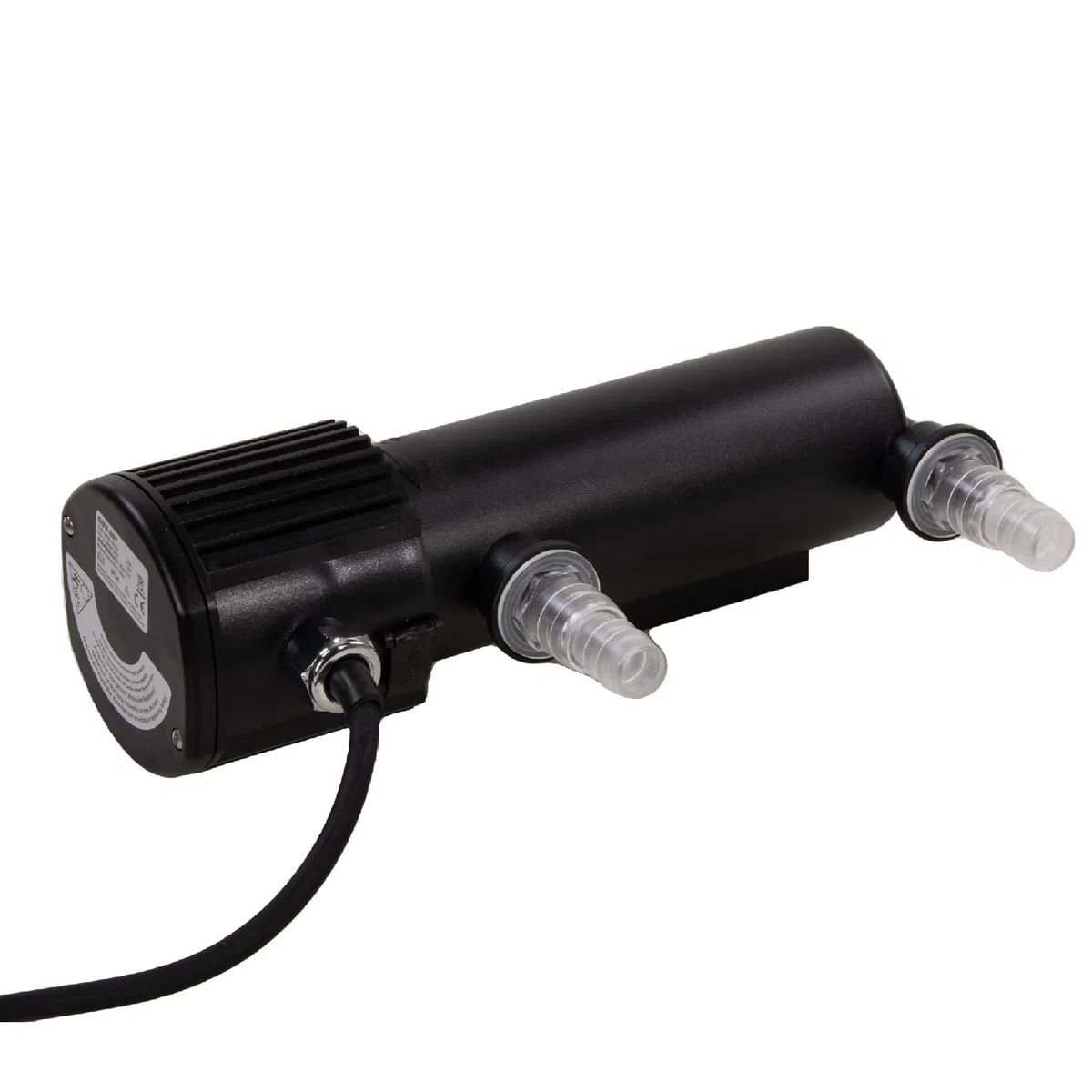 AquaForte GUV-207 UV-C, Estanque máx. 6 m³, caudal máximo 1,2 m³/Hora, 7 W, Carcasa con conexión Quick Lock, Equipada con 3 Conexiones: 3 Conexiones de Manguera 20/25/32/40 mm y Vidrio de succión UV