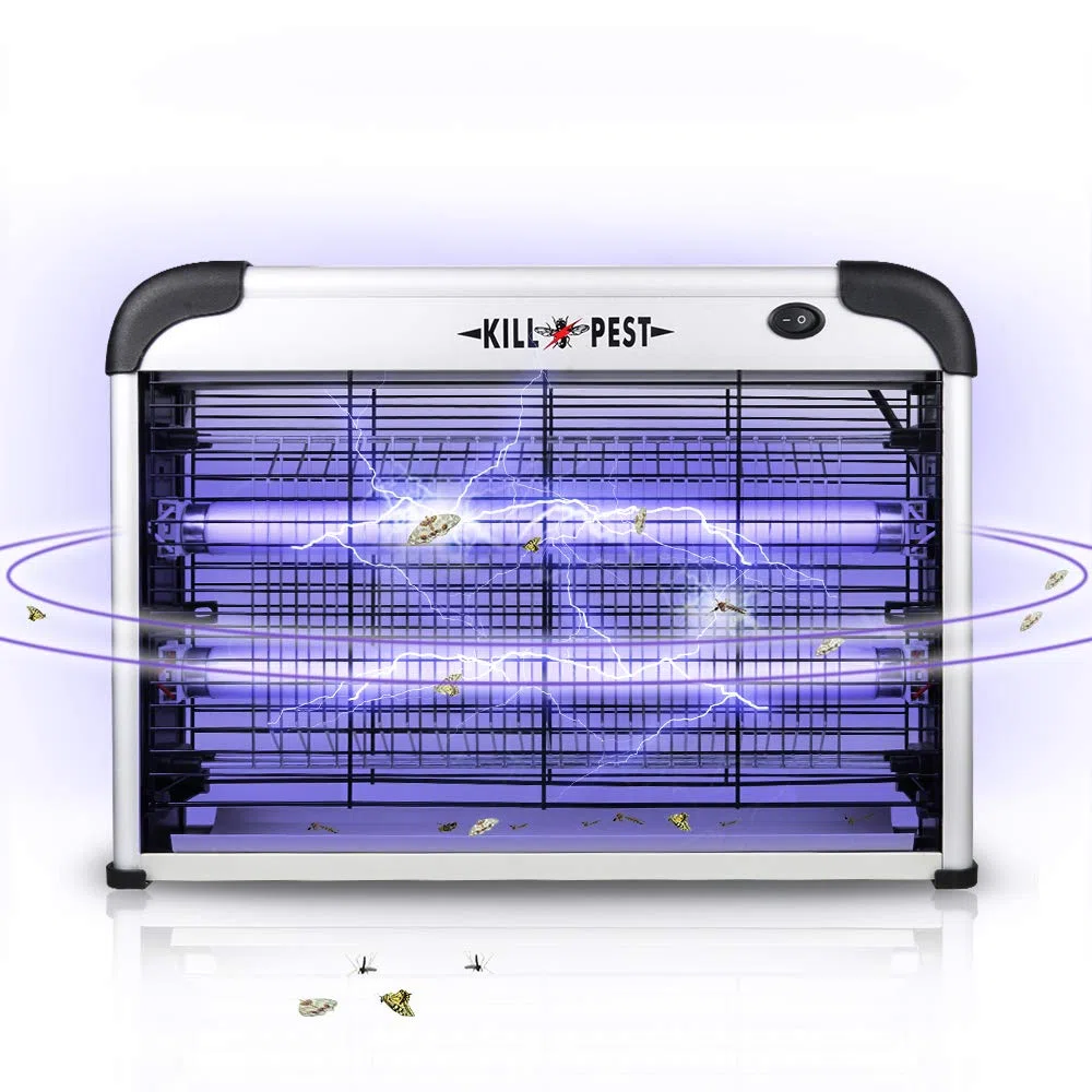 Lámpara Antimosquitos Eléctrica 2500V, 20W UV Exterminador de Insectos, Mata Moscas con Bandeja Extraíble, Trampa para Mosquitos para Casa, Cocina, Dormitorio, Salón