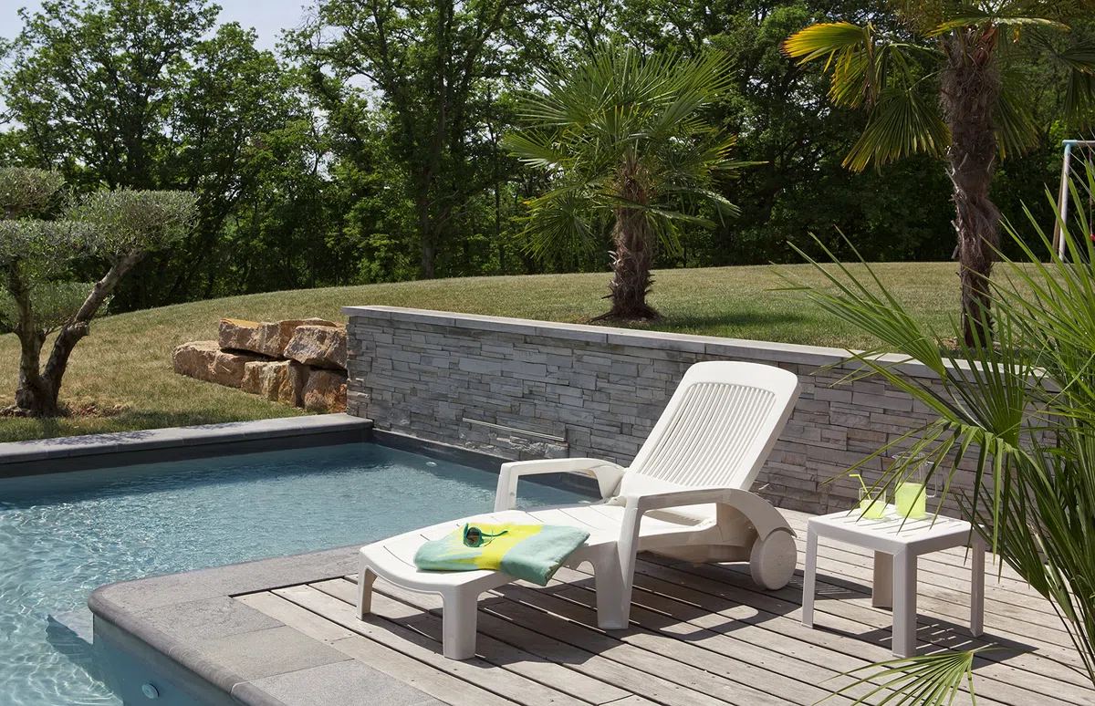 GROSFILLEX 53001004 Miami Mesa Auxiliar, Blanco, 40 x 40 cm