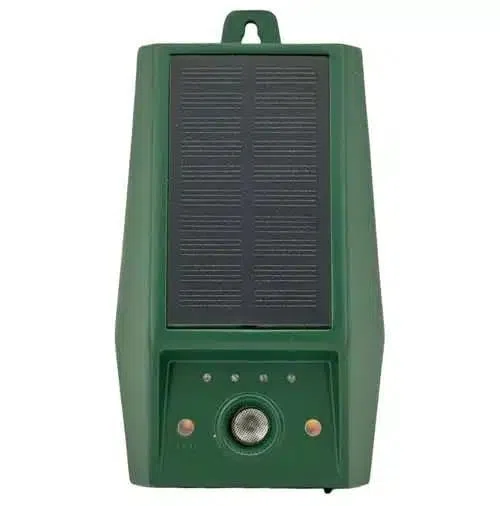 Ahuyentador de Aves con ultrasonidos | Recarga con Placa Solar | para Exteriores | Emite ultrasonidos de Forma Continua