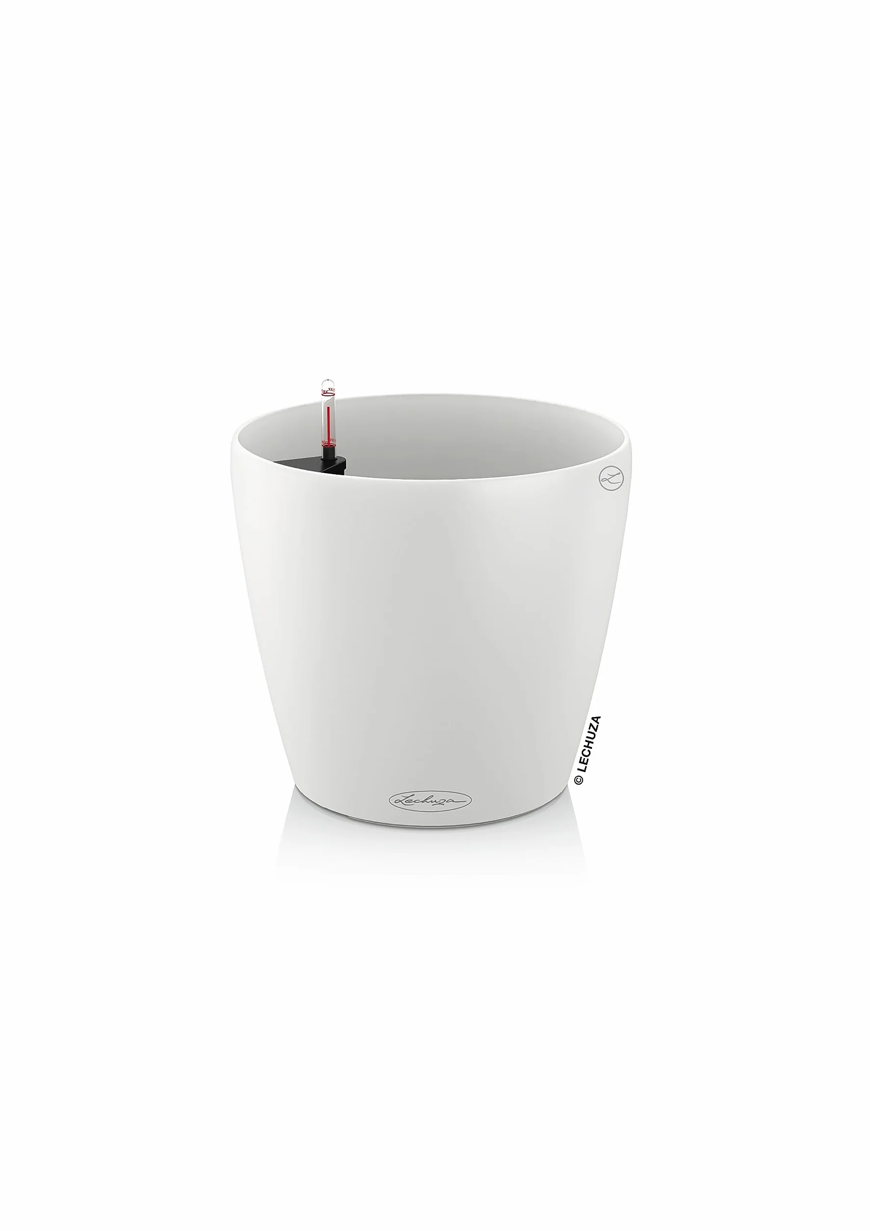 LECHUZA Maceta con Sistema de riego automático, 28 cm, Blanco, Classico