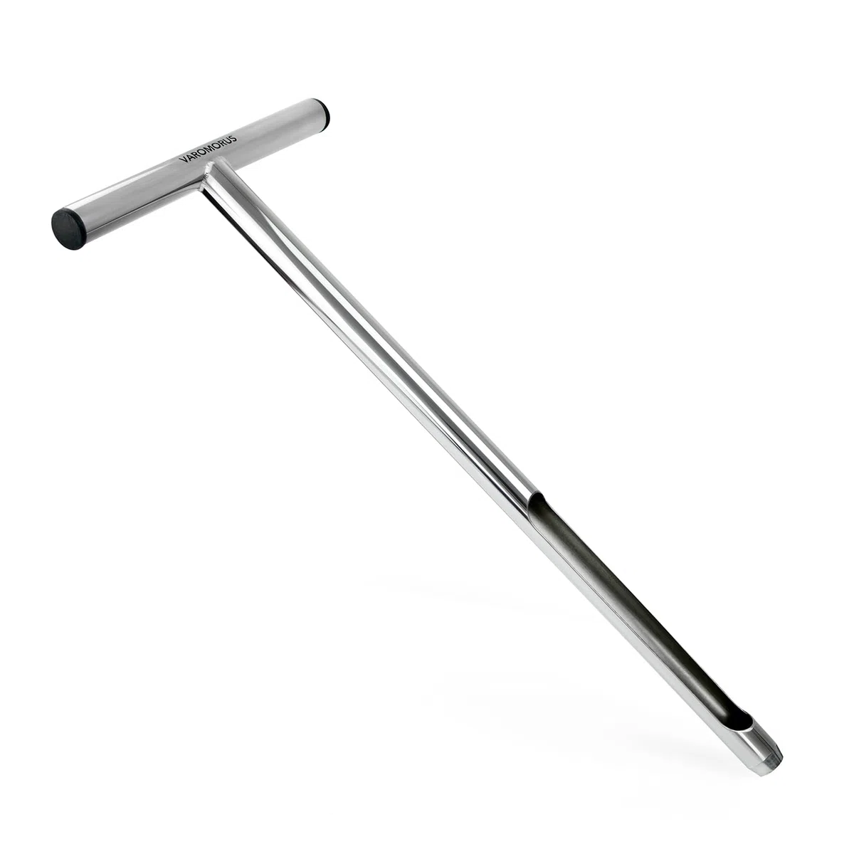 Varomorus Sonda de muestreador de Suelo de 21 Pulgadas, Mango Tubular de Acero Inoxidable Estilo T.