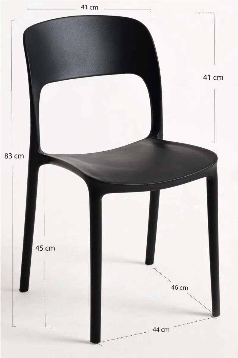 Regalos Miguel - Sillas Jardín - Silla Inis - Negro