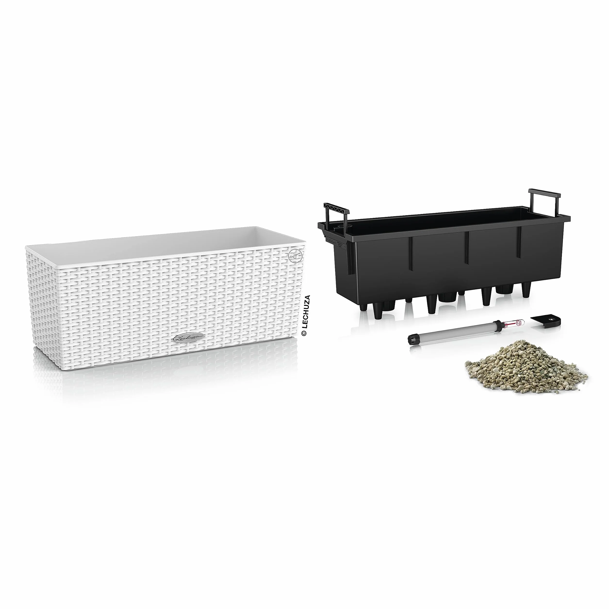 Lechuza 15600 Balconera Cottage 50, Blanco, 19 x 50 x 19 cm