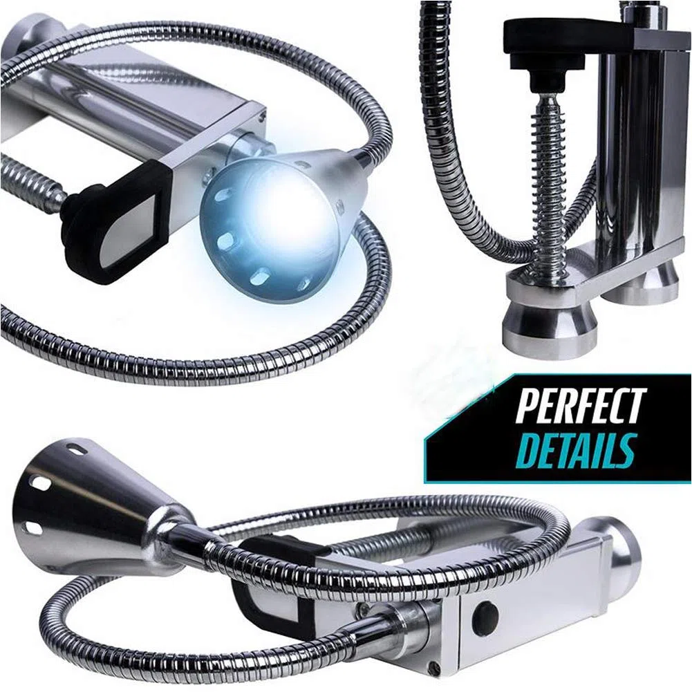 Luz para barbacoa, lámpara magnética para barbacoa, para exteriores, flexible, 360 grados, funciona con pilas, para barbacoa, picnic, al aire libre