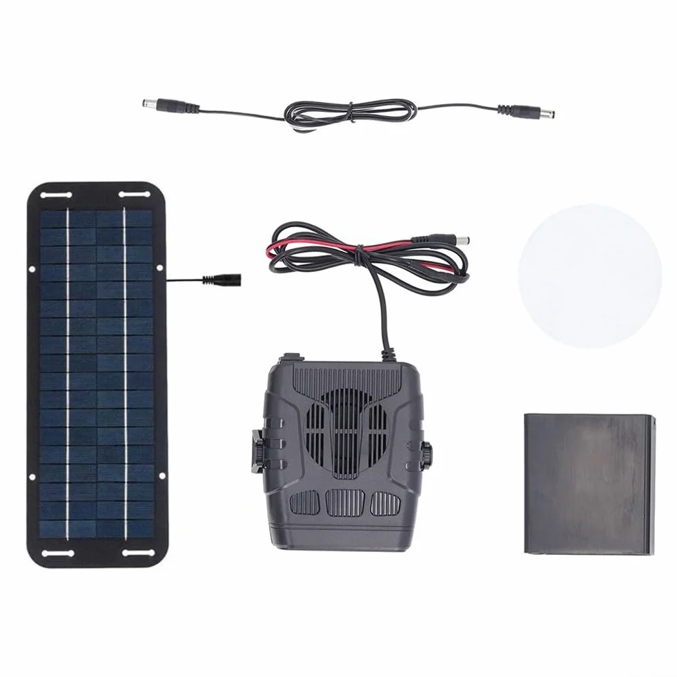 Calentador de panel solar Plus, calentadores de invernadero, calentador de panel solar, calentador solar portátil con doble USB, calentador de panel solar para calefacción en seco, calentador de