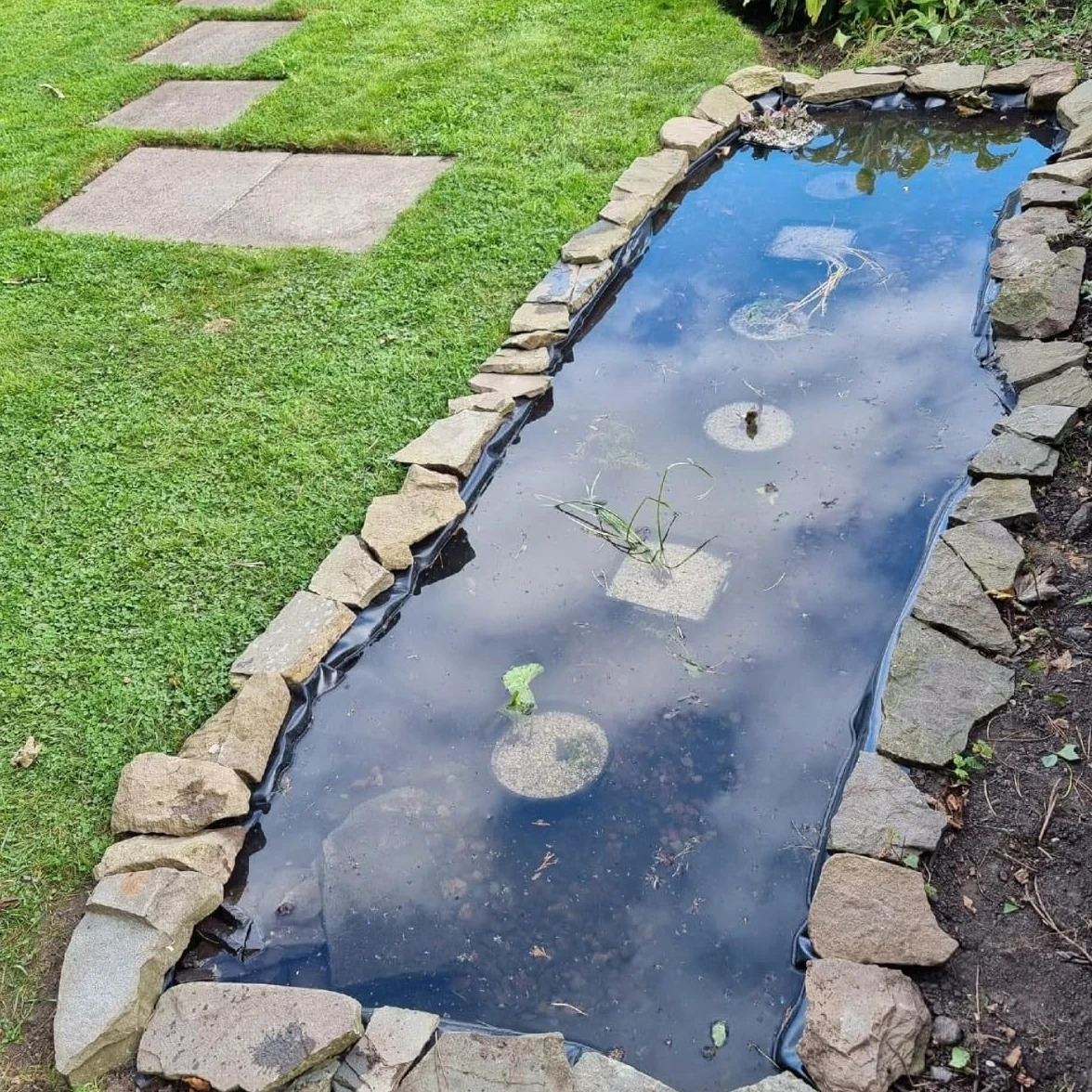 Lona para Estanque de Caucho Negro Revestimiento para Estanque Resistente Al Desgarro 2x2 1x3 3x4 4x4 5x8 5x6.0m Lámina De Invernadero Forro para Fuentes HDPE para Cascadas Paisajismo Arroyos(Tamaño:4