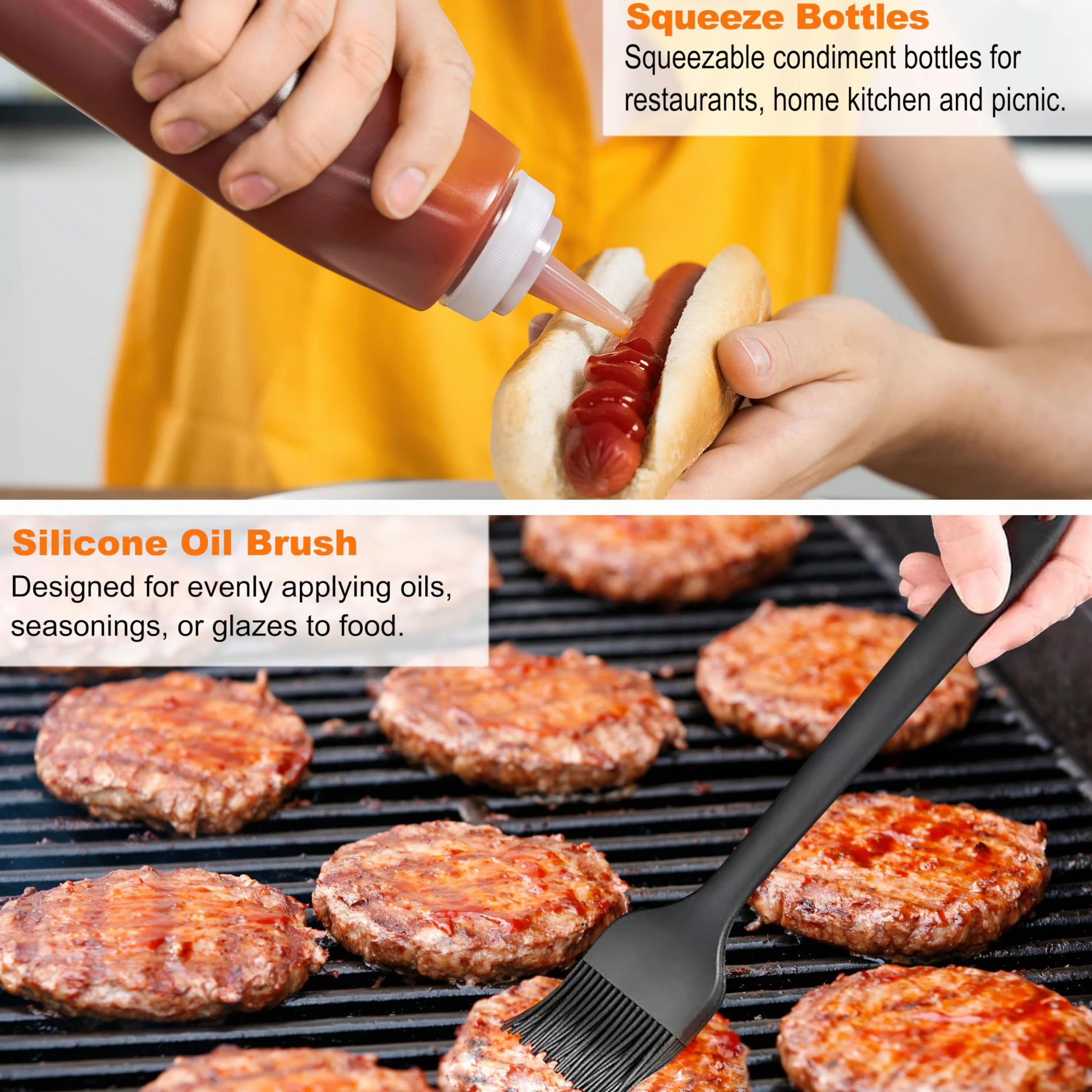 grilljoy Kit de Accesorios Barbacoa de Acero Inoxidable, Juego de Utensilios Barbacoa, Kit Smash Burger, Espátulas para Plancha, Smash Burger Press, 28 Kit Utensilios Barbacoa para Hombres