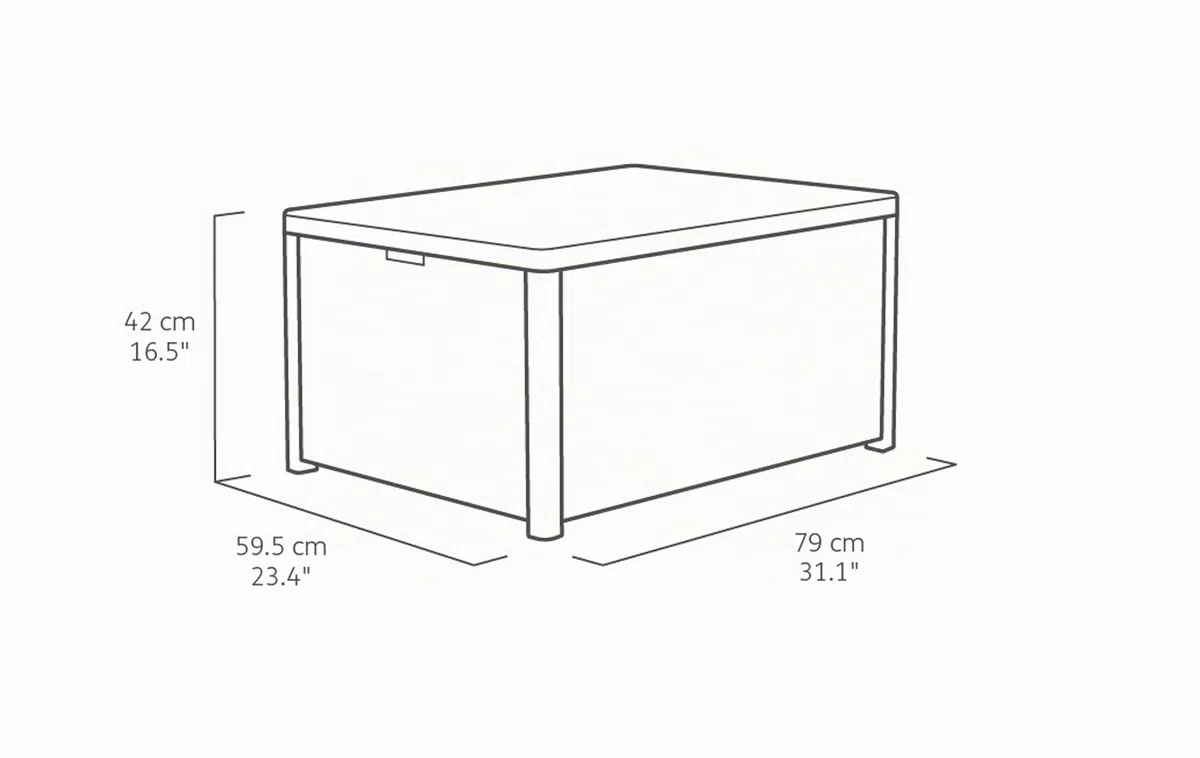 Allibert 220002 - Mesa de Arica, Gris