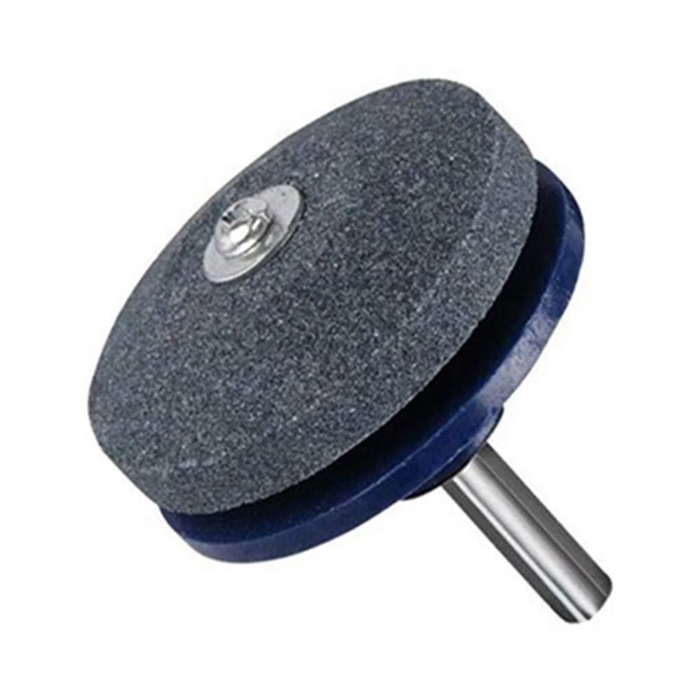 SEAFRONT Afilador de Cortacésped, Accesorio para Taladro, Paletas de Corindón Marrón de Primera Calidad/amoladora de Ala para Taladro Eléctrico, Afilador de Cuchillas Eficiente de 2,17 Pulgadas para