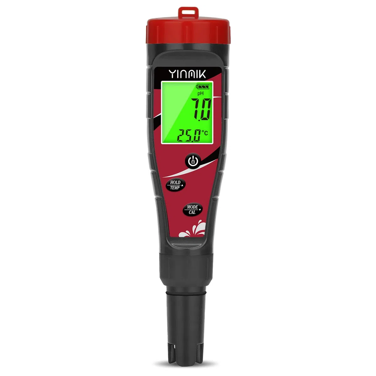 YINMIK Medidor de pH y Cloro salino para Piscinas, 7 en 1, Profesional, para Piscinas de Agua Salada, electrónico, pH y EC TDS para acuarios hidropónicos.