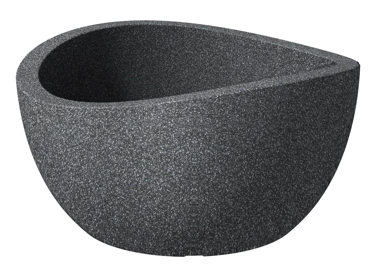 Scheurich Wave Bowl 39x39x21cm Schwarz Granit
