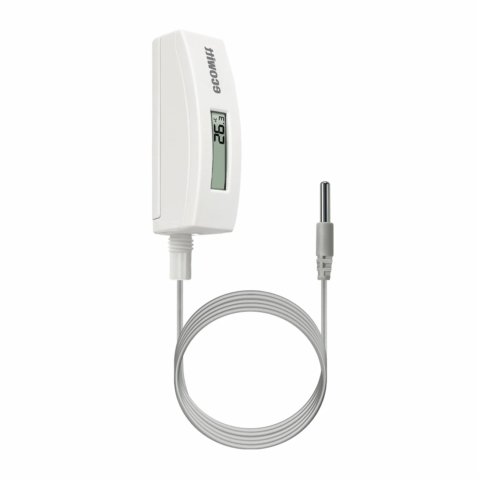 ECOWITT Termómetro impermeable digital de temperatura del agua, pantalla LCD, sensor de 10 pies para piscina, bañera de hidromasaje, spa, agua del baño, estanque WN34