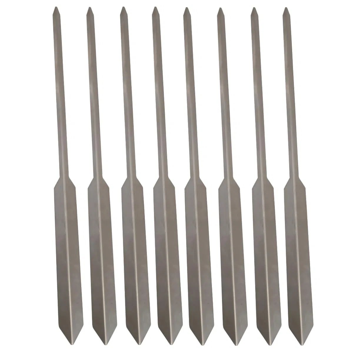 Brochetas de Barbacoa de Acero Inoxidable, 8 Pinchos para Barbacoa Reutilizables, Brochetas de la Parrilla,Brochetas de Acero Inoxidable, Pinchos para Espetos