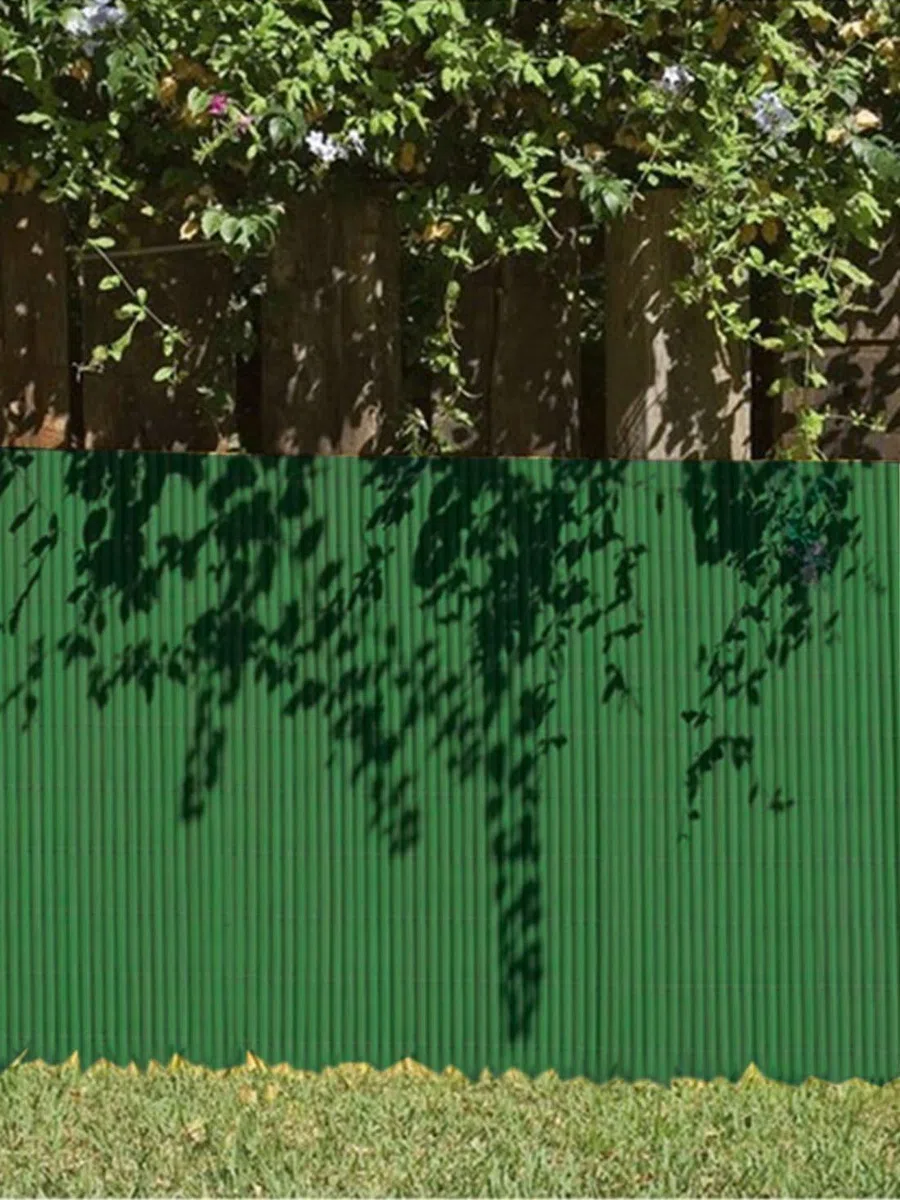Jardin202 - Cañizo PVC Doble Cara 1600gr/m² - Valla ocultación - Resistente a los Rayos UV protección contra el Viento | 1,5x3m (Verde)