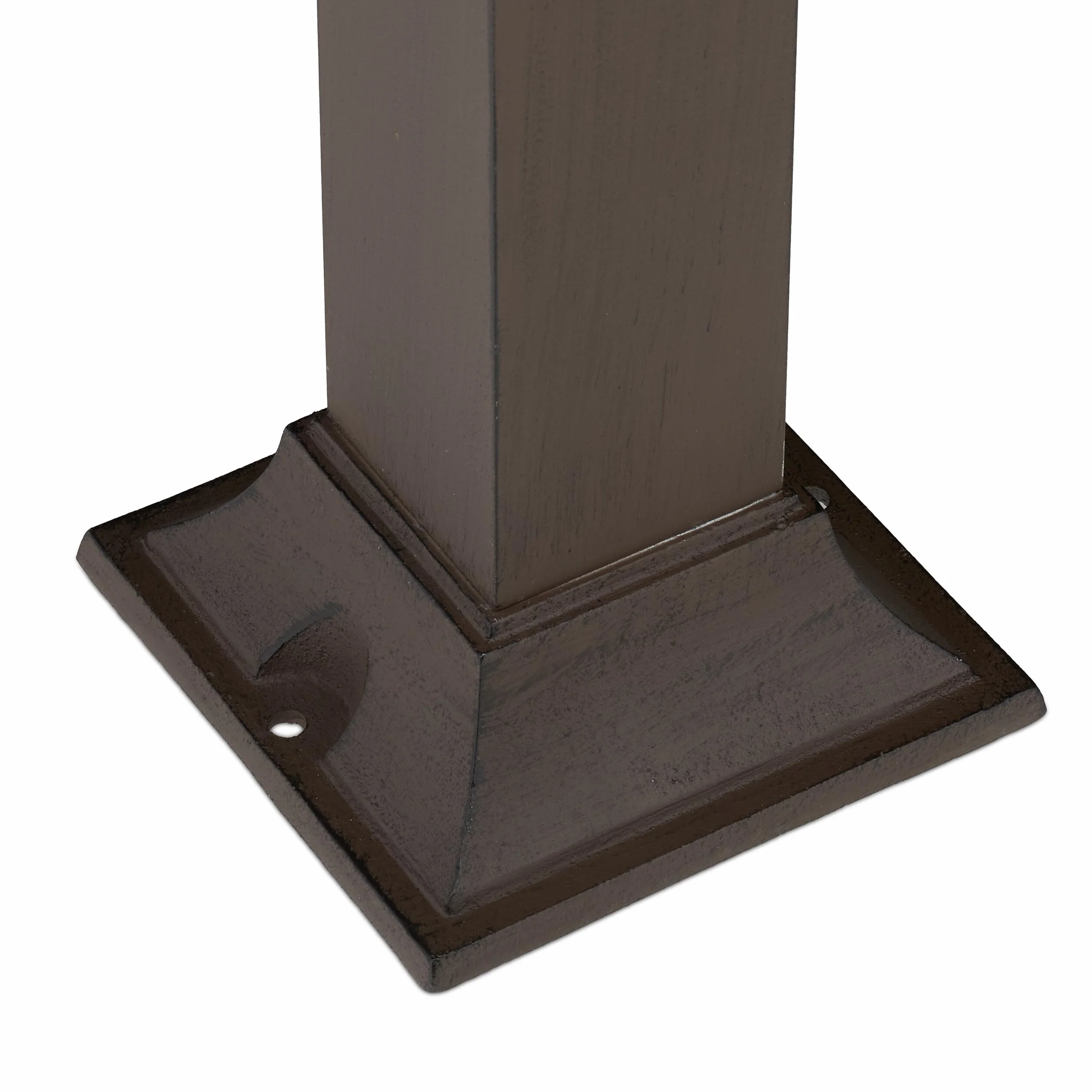 Relaxdays Fuente de Agua de Estilo Antiguo, con Grifo Jardín, 71x17x21 cm, Terraza, Patio, Decorativa, Marrón Oscuro
