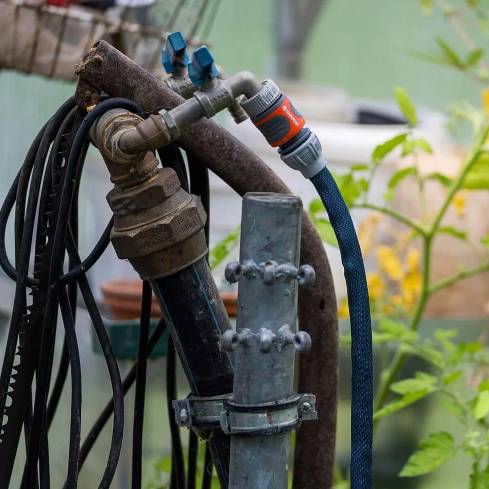 Gardena Liano Xtreme 1/2 pulgadas, set 15m: Manguera de jardín ultra robusta de tejido, para grifos de agua interiores, manguera interna de PVC, ligera, resistente a la climatología (18465-20)