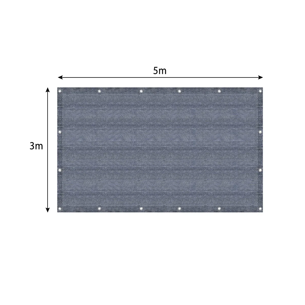 YUENFONG Alfombra para tienda de campaña, alfombra para tienda de campaña, de HDPE con ojales y piquetas, lavable, antideslizante, para exteriores, camping, juegos interiores, gris y azul