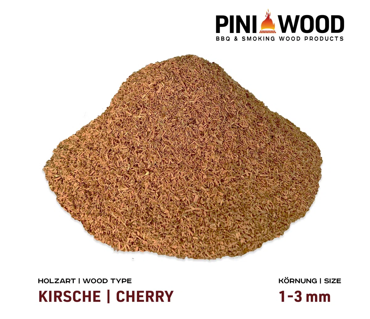 PINI Virutas para ahumar (5 kg, cereza, 1-3 mm, 18 L)
