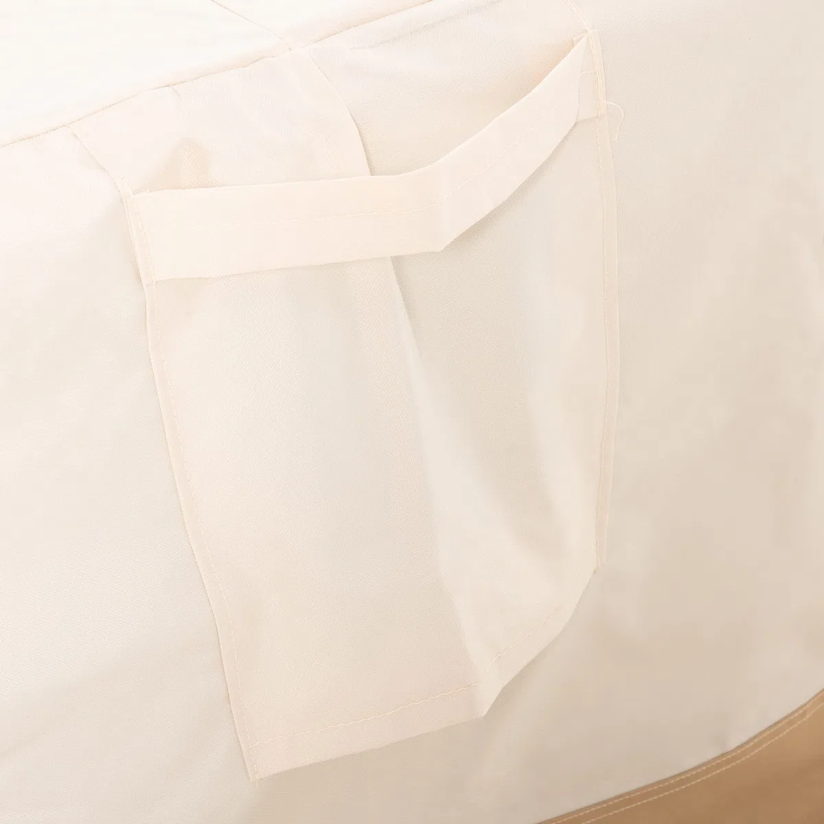 Outsunny Funda Protectora para Muebles de Jardín 275x208x78 Tela Oxford 600D Impermeable Cubierta para Sofás Mesas Exterior con 4 Ventilaciones 5 Asas y Cordón de Tracción Beige
