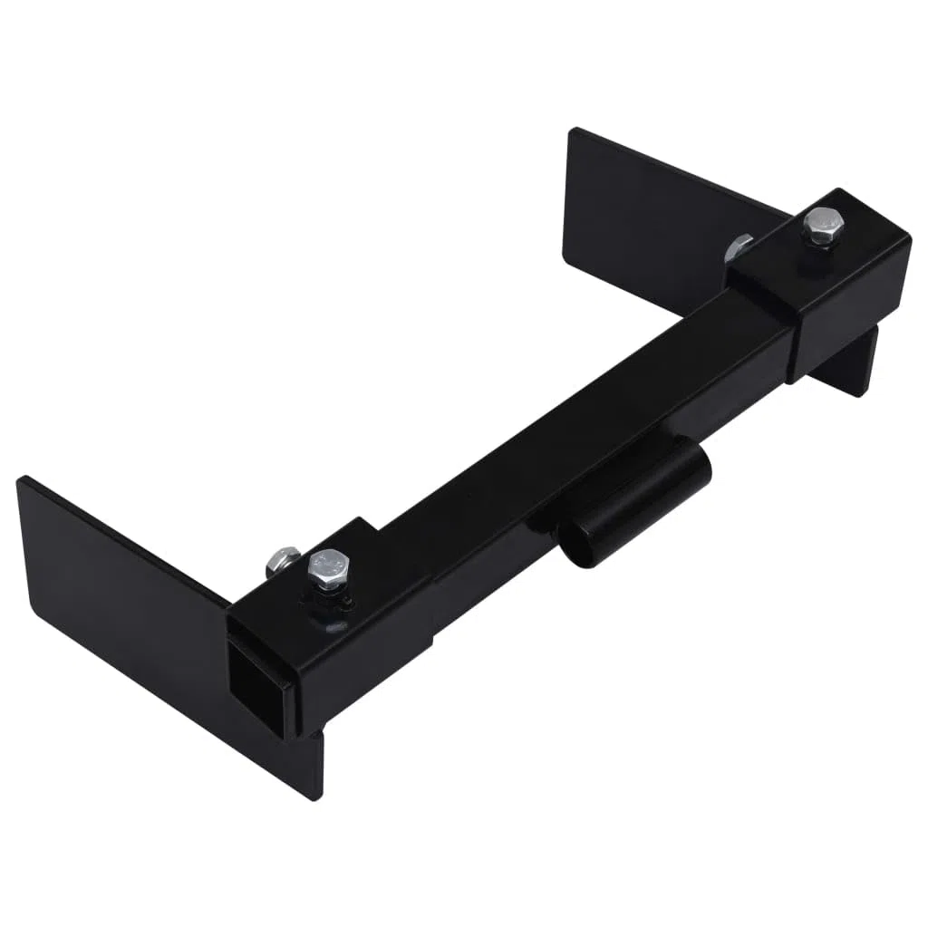 vidaXL Adaptador Quitanieves para Cortacésped Delantera Tractores de Césped Accesorio Segadora Abrazadera Soporte Duradero Ajustable Negro