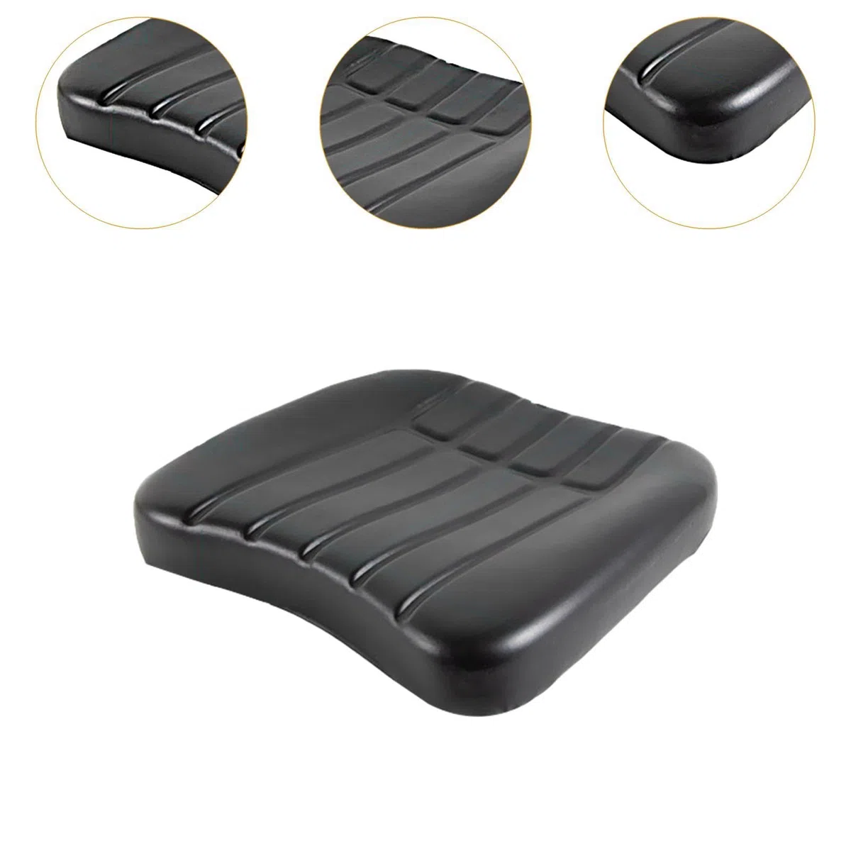 Fenteer Cojín Universal para Asiento de Elevadora Asiento para Vehículo de Ingeniería Asiento de Alta Resiliencia para Tractores Cortacésped Equipo, 40cmx35cm