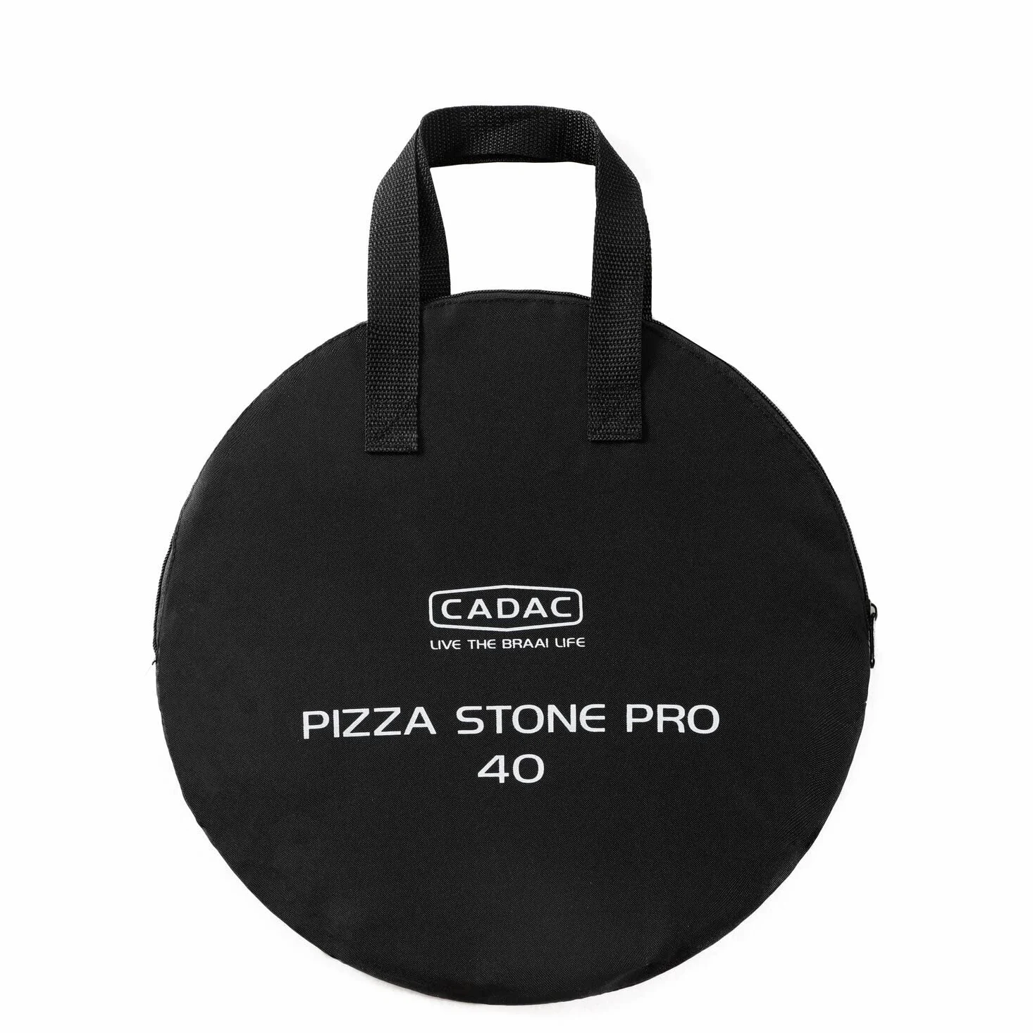 CADAC Piedra para Pizza Pro 40 de 33 cm – Piedra cerámica con Distribuidor de Calor y Bolsa – Compatible con CITI Chef 40, E-Braai y Carri Chef 40 – Accesorio para Barbacoa - Uso en Exteriores