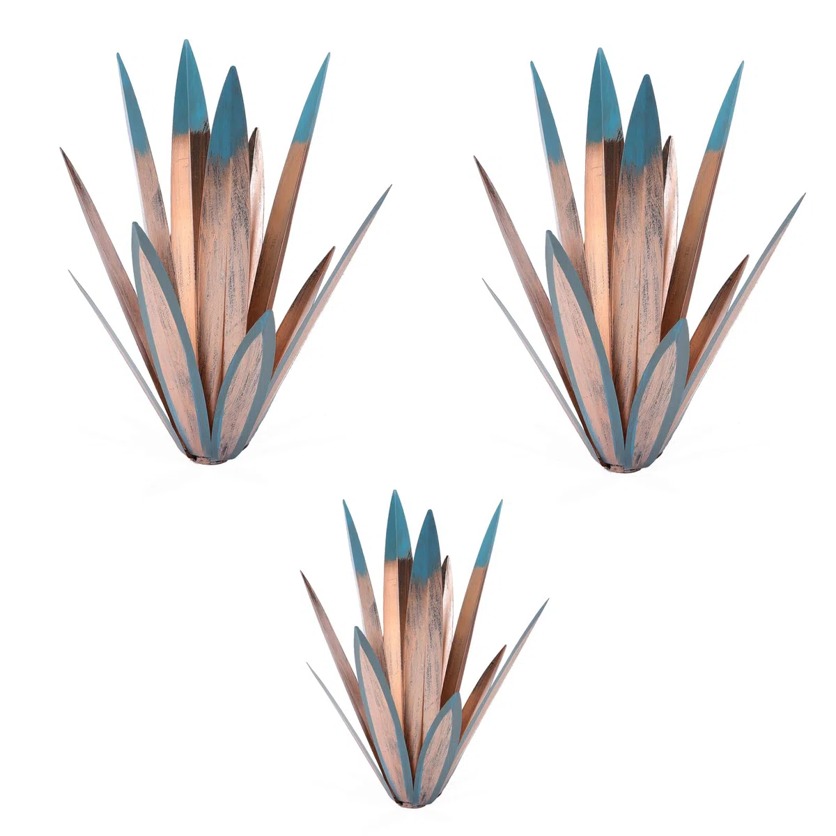 Homight Escultura de Tequila de Metal – Adorno de jardín de Planta de Tequila DIY – Estaca para Patio y césped, tamaño Grande y pequeño