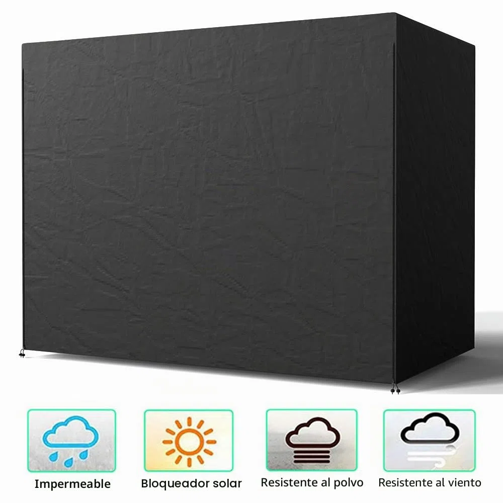 Funda de columpio de jardín de 3 plazas, Oxford impermeable, lona de balancín antirayos UV, cubierta de protección para columpios exteriores