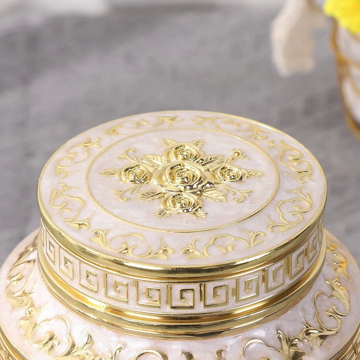 Urna mediana para cenizas humanas, urna de cremación de flores de rosa, hermosas urnas de recuerdo, urna funeraria hecha de aleación de zinc, capacidad para 70 pulgadas cúbicas de cenizas, adecuada