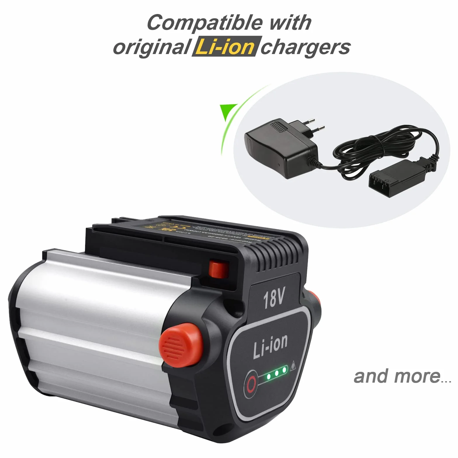 18V 4,0Ah Batería para Gardena BLi-18 (9840-20, 9839-20)