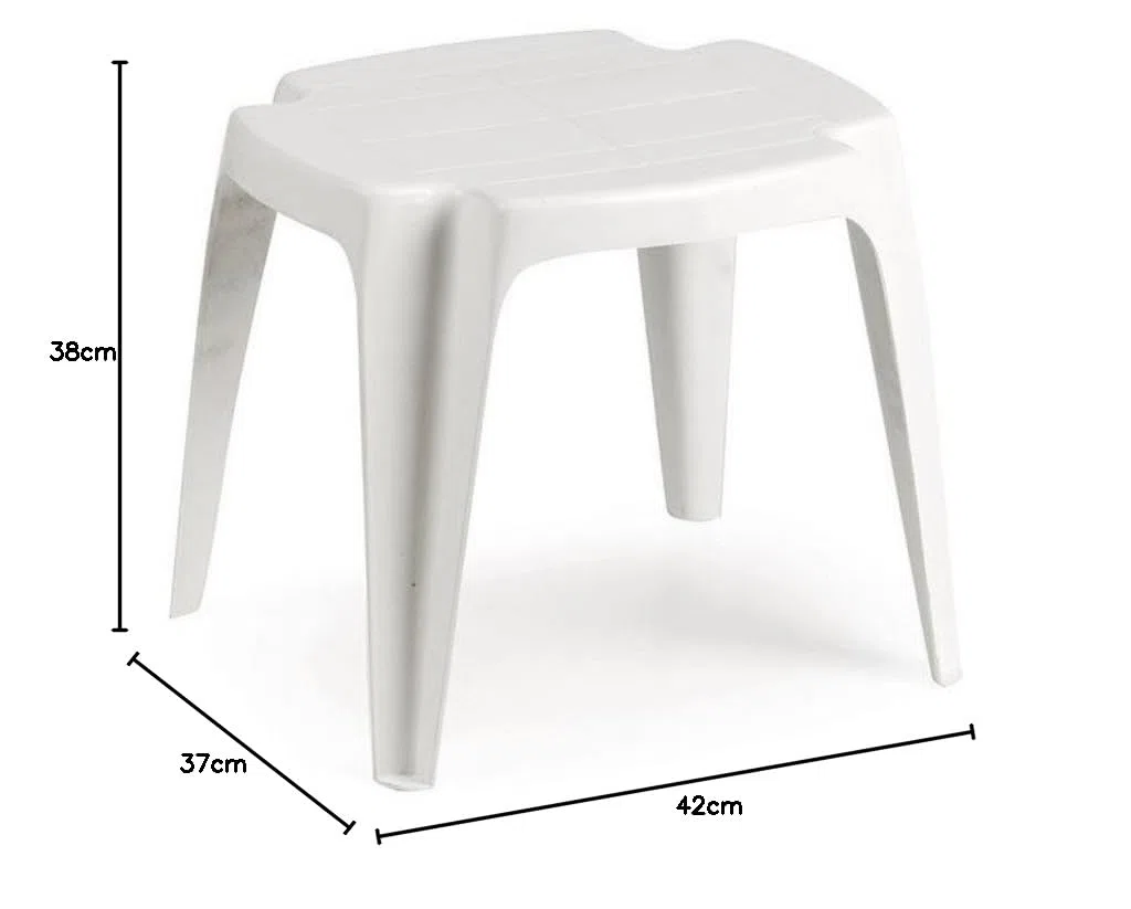 Ipae-progarden M257729 - Mesa Auxiliar Solid Blanca