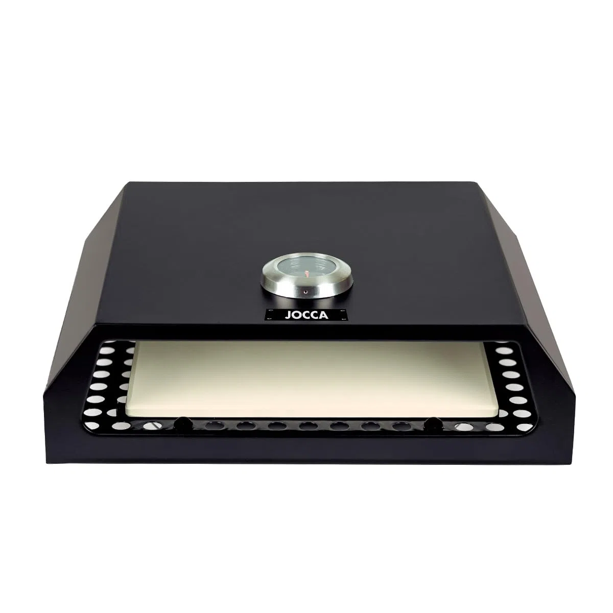 Jocca - Horno para Pizza Accesorio Barbacoa de Acero Inoxidable con Termometro y Piedra, Compatible con Barbacoas Carbon y Gas, Modelo 2373