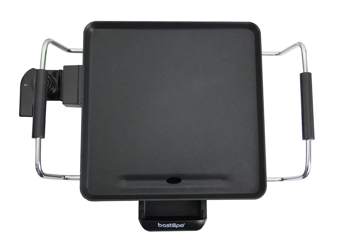 Bastilipo - VFT-1500, Plancha electrica de asar antiahherente- 1500W potencia - asas de acero.