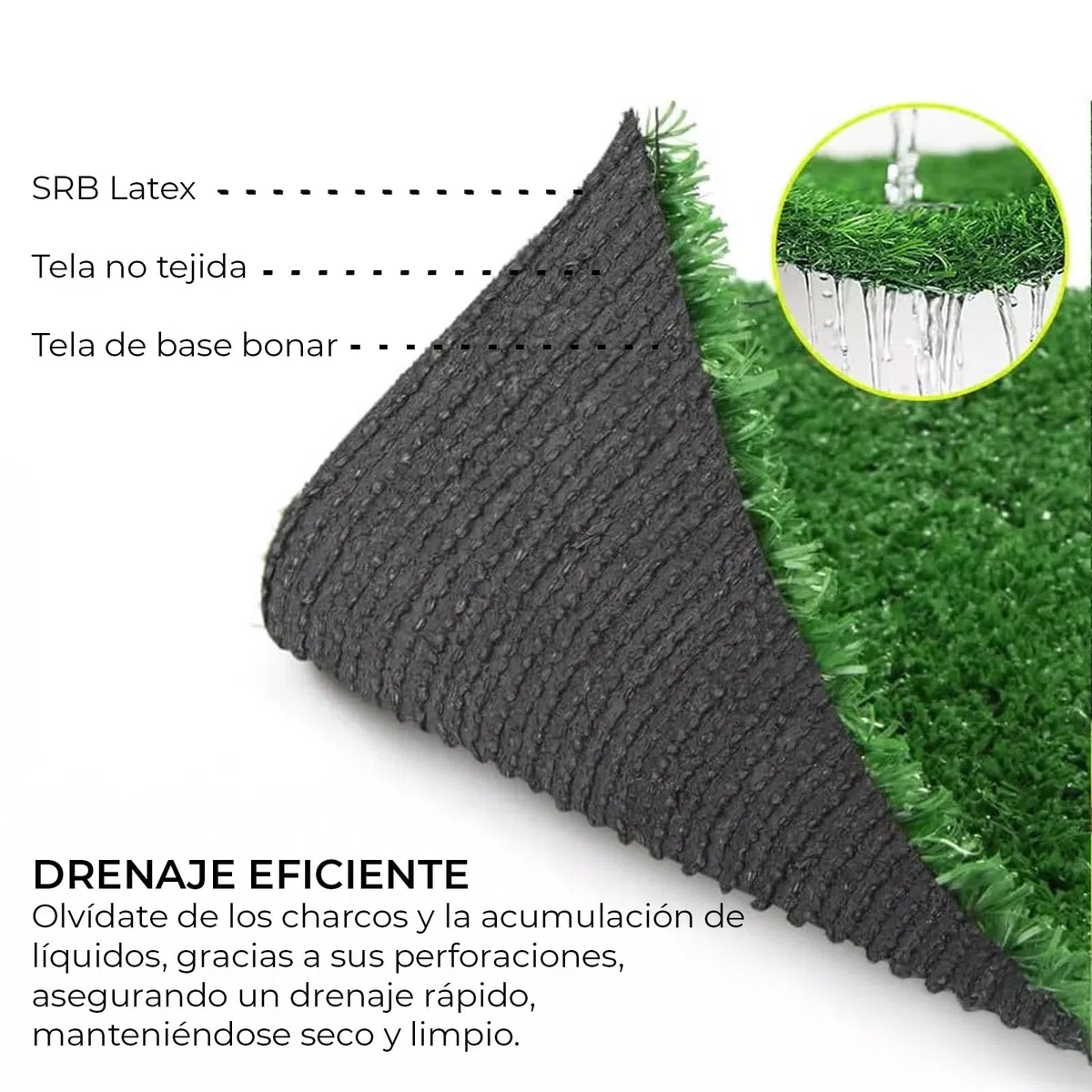 YOEVU - Césped Artificial Verde 1x5 Metros Altura 30mm, Realismo Natural, Resistente a Rayos UV y Clima, Fácil Instalación, sin Mantenimiento, Ideal para Jardines y Terrazas Exterior e Interior