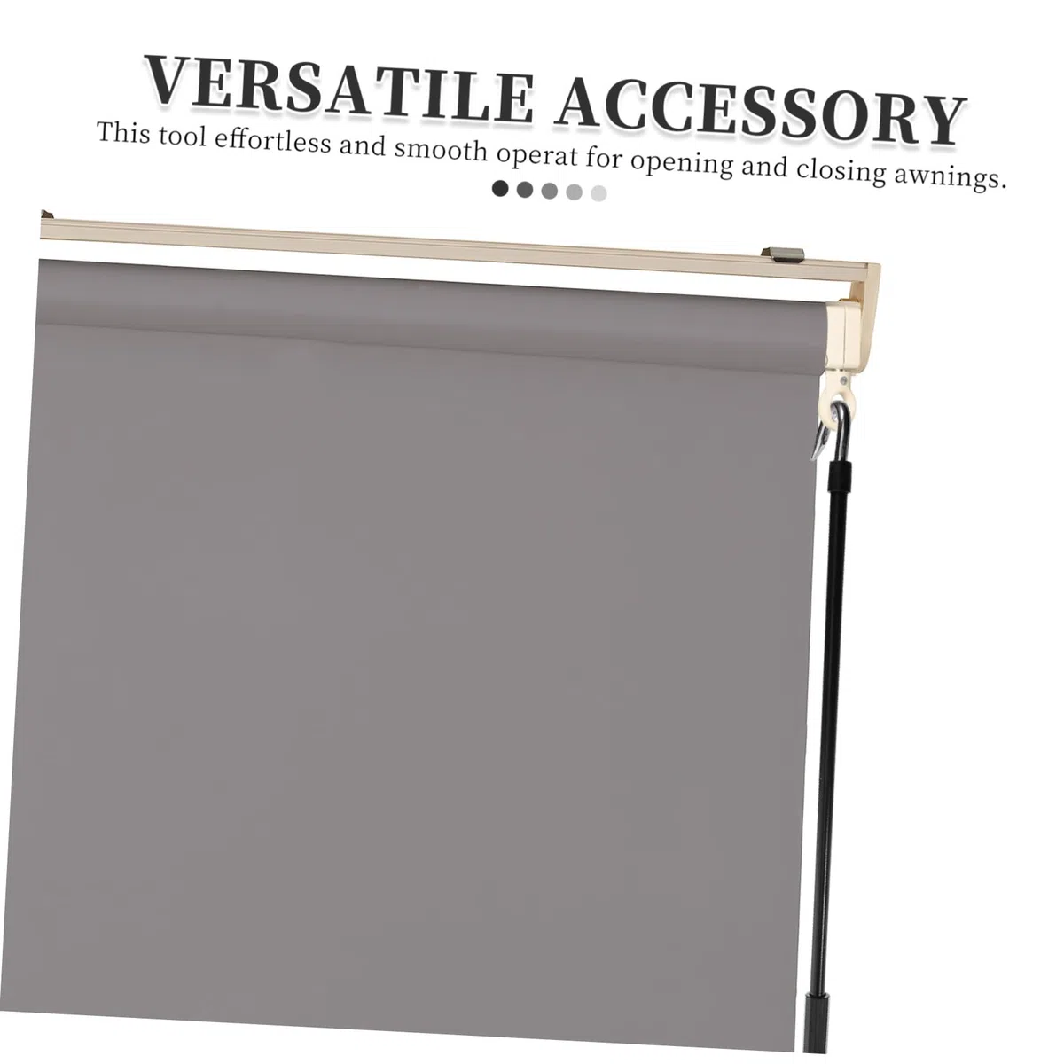 UPKOCH Manivela Manual para Toldo Portátil de Acero Resistente Varilla para Toldos Retráctiles Herramienta de Elevación de Patio y Caravana Uso Exterior y Camping