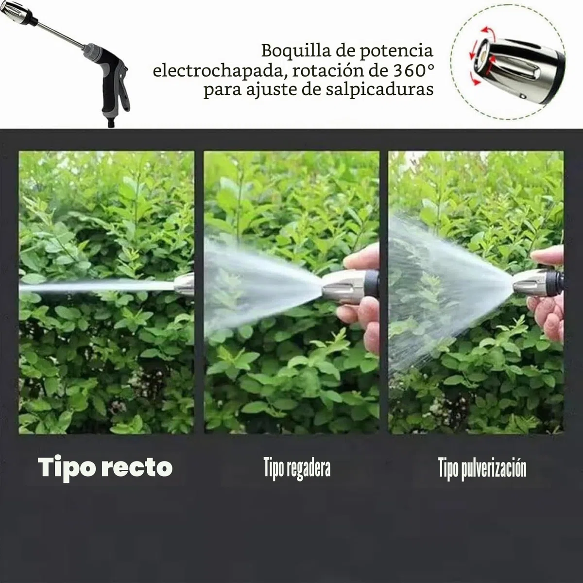 Boquilla de lavado a presión, accesorio de chorro de agua de alta presión para manguera, elimina sin esfuerzo la suciedad y las manchas