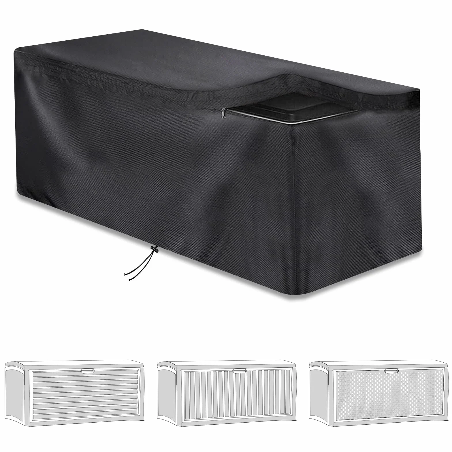 Schleuder Cubierta de Casillero, Cubierta de Protección de Casillero de Tela Oxford 420d, Cubierta Impermeable, A Prueba de Invierno, Resistente A Los Rayos UV, Lona De Casillero (132X71X67cm)