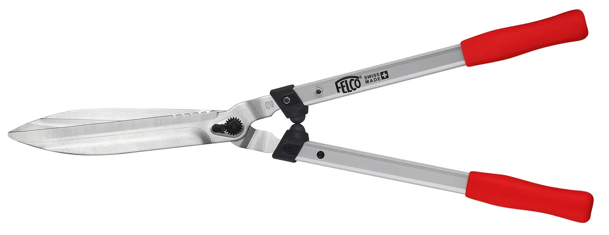 FELCO 250-63 Tijeras de setos (longitud 63 cm, mangos de aluminio en I, cuchillas con recubrimiento)
