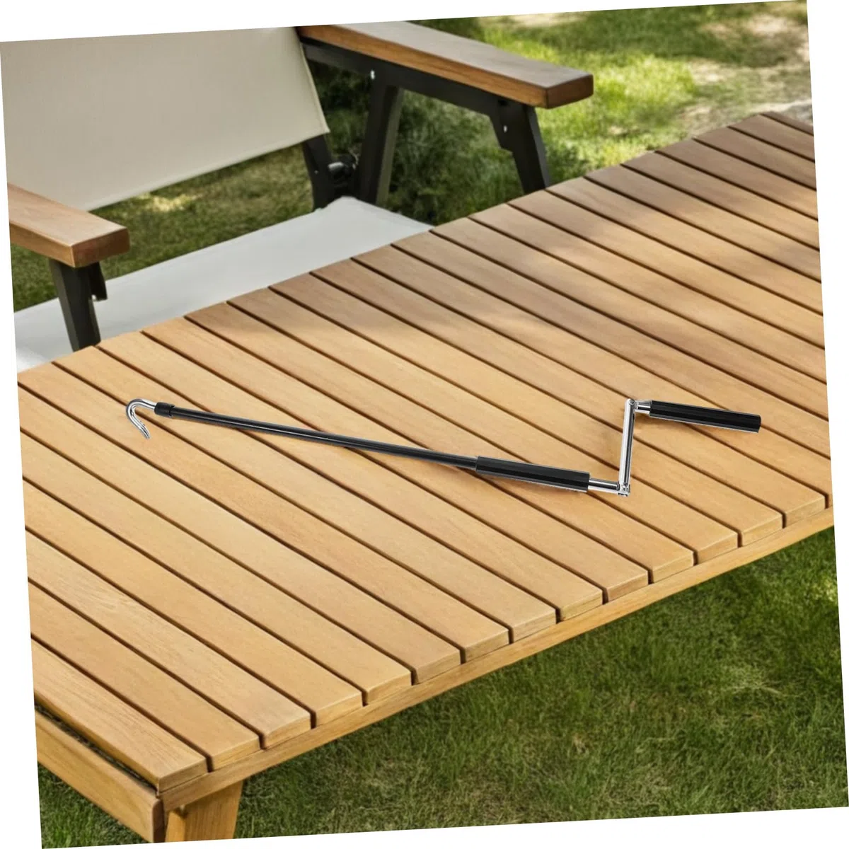 UPKOCH Manivela Manual para Toldo Portátil de Acero Resistente Varilla para Toldos Retráctiles Herramienta de Elevación de Patio y Caravana Uso Exterior y Camping