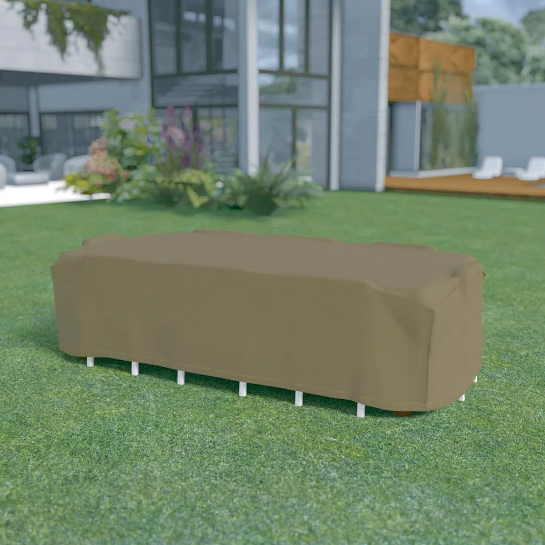 Nortene | Funda Protectora Mesa Rectangular Exterior | Impermeable | Anti-UV | 325x205x90 cm
