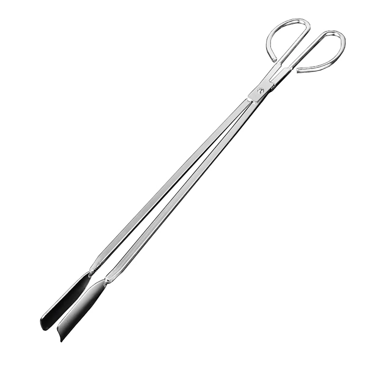 Pinzas de tijera extra largas de 62 cm, clips de basura de acero inoxidable con mango largo, recogedor de basura de gran tamaño, herramientas de recogida de carbón extendidas