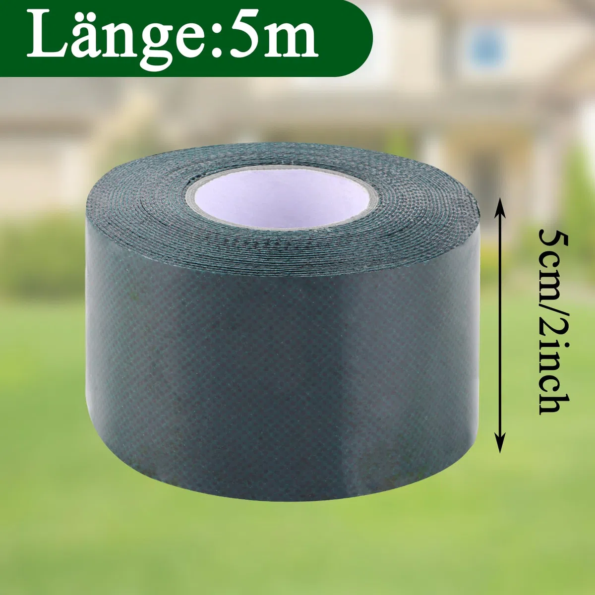 4 cintas adhesivas de césped artificial de 5 cm x 5 m, cinta adhesiva de césped artificial de doble cara, cinta de césped artificial, cinta autoadhesiva para césped, césped verde, exterior,