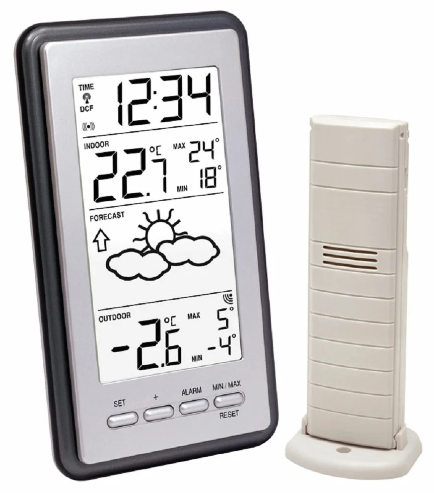 La Crosse Technology WS9130IT-S-MEG - Estación meteorológica con indicación de Temperatura Interior y Exterior, Color Gris metálico (Importado)