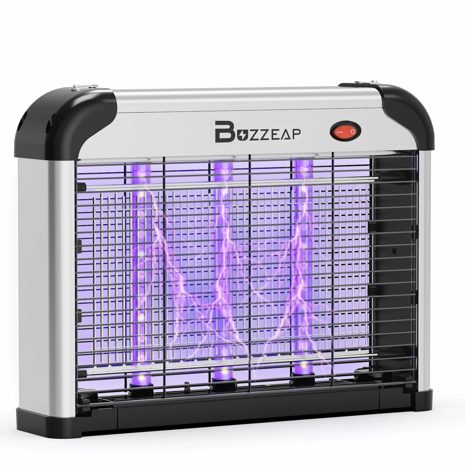 Lámpara Antimosquitos Eléctrica 4200V con Doble Onda UV 365+395nm - Matainsectos para Interiores Sin Químicos, Inodora, Trampa para Moscas y Mosquitos con Red Eléctrica