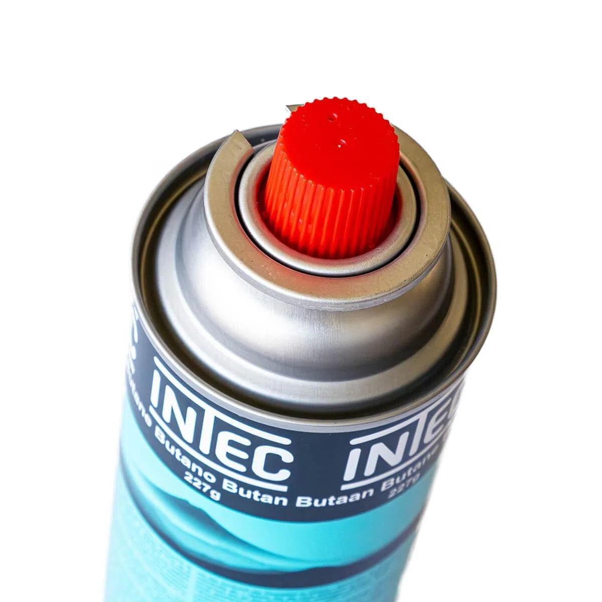 INTEC UN2037 - Lote de 12 cartuchos de gas butano, 250 g, botellas seguras sin fugas para hornillo de camping, plancha, soplete de cocina y desherbador térmico versátil