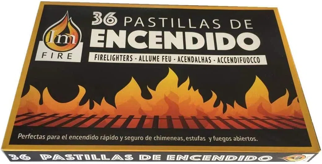 32 Cajas 1152 Pastillas de Encendido para encender Fuego Chimenea Estufas Barbacoas Firelighters
