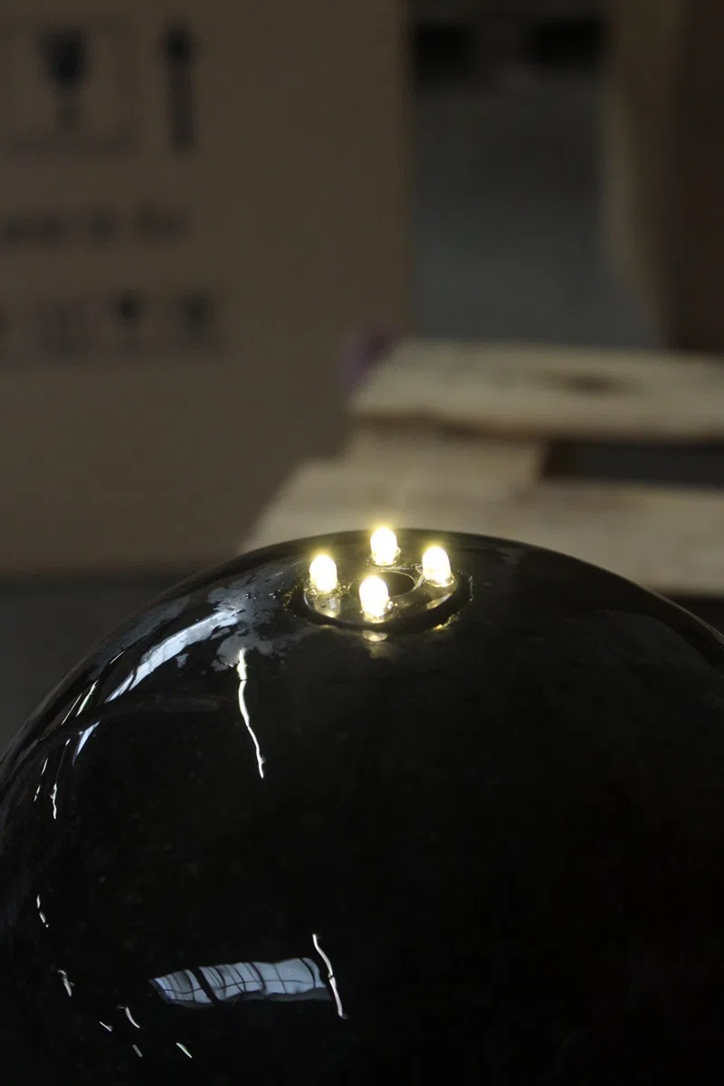 Arnusa Bomba de fuente con 3 luces LED, sumergible, para estanque, fuente (1500 L/H, blanco cálido)