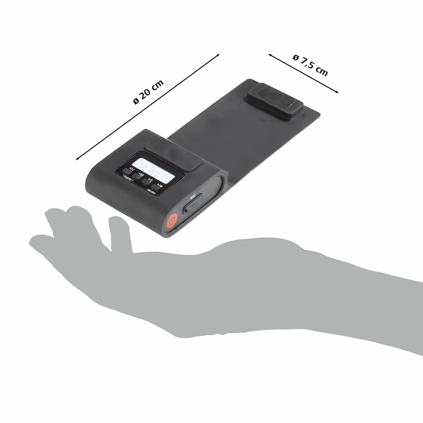 LANDMANN | Lámpara magnética para barbacoa | Tecnología LED de ahorro de energía | recargable | batería de iones de litio | Función de temporizador | Hasta 5 horas de duración de la luz